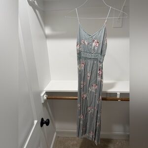 Rue21 Gray Floral Maxi Dress